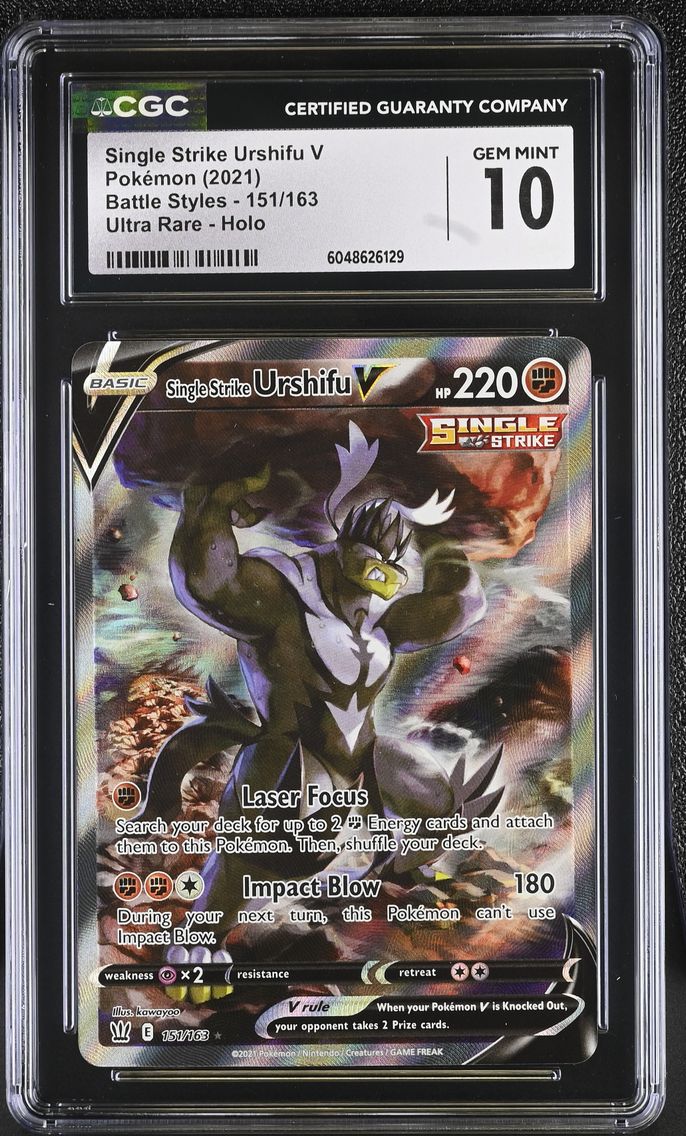 2021 #151 Single Strike Urshifu V CGC 10 Battle Styles - English
