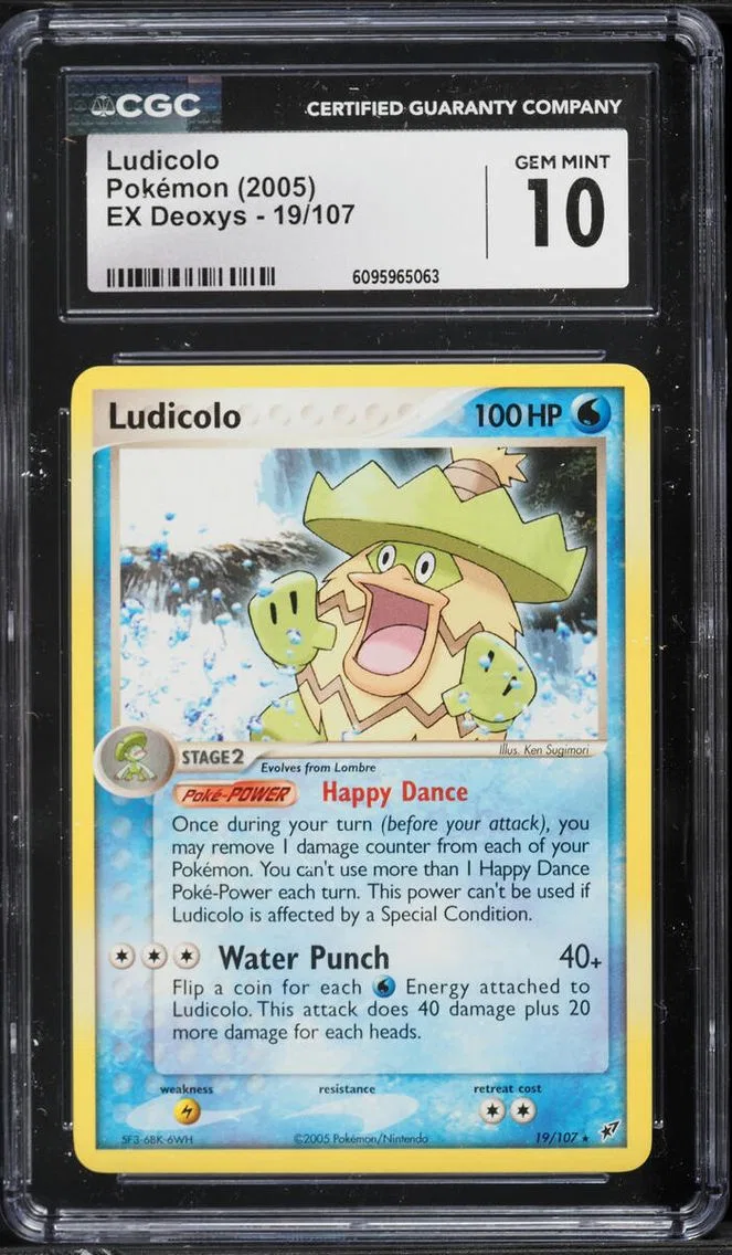 2005 Pokemon EX Deoxys Ludicolo #19 CGC 10 GEM MINT