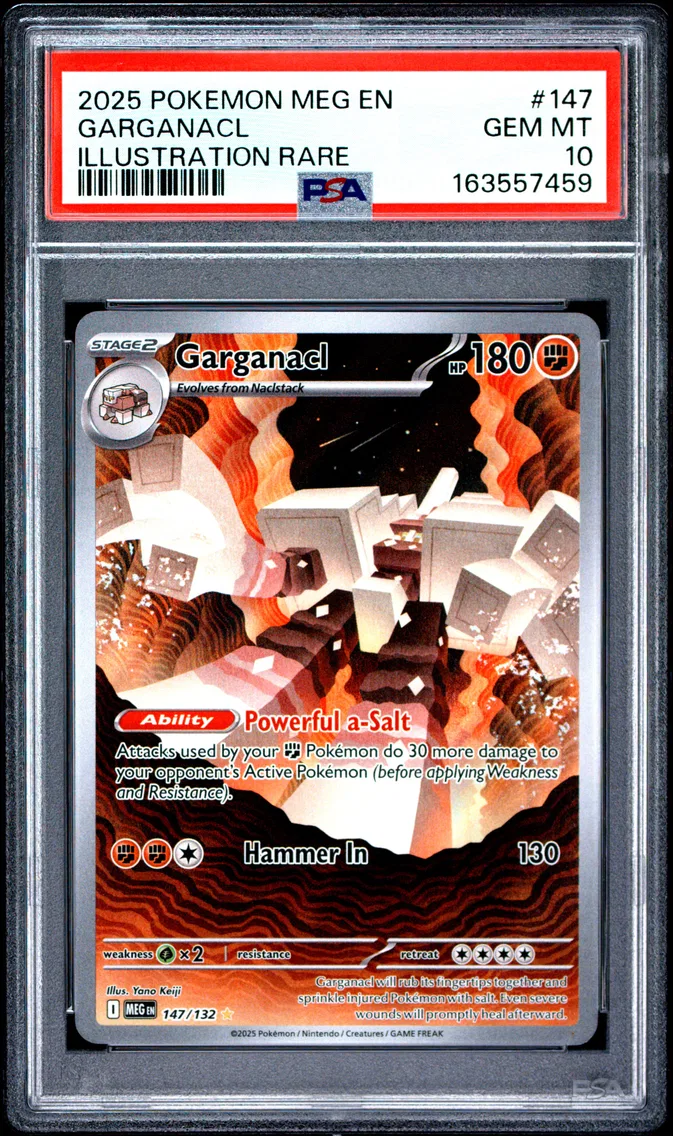 2025 #147 Garganacl PSA 10 Meg EN-Mega Evolution
