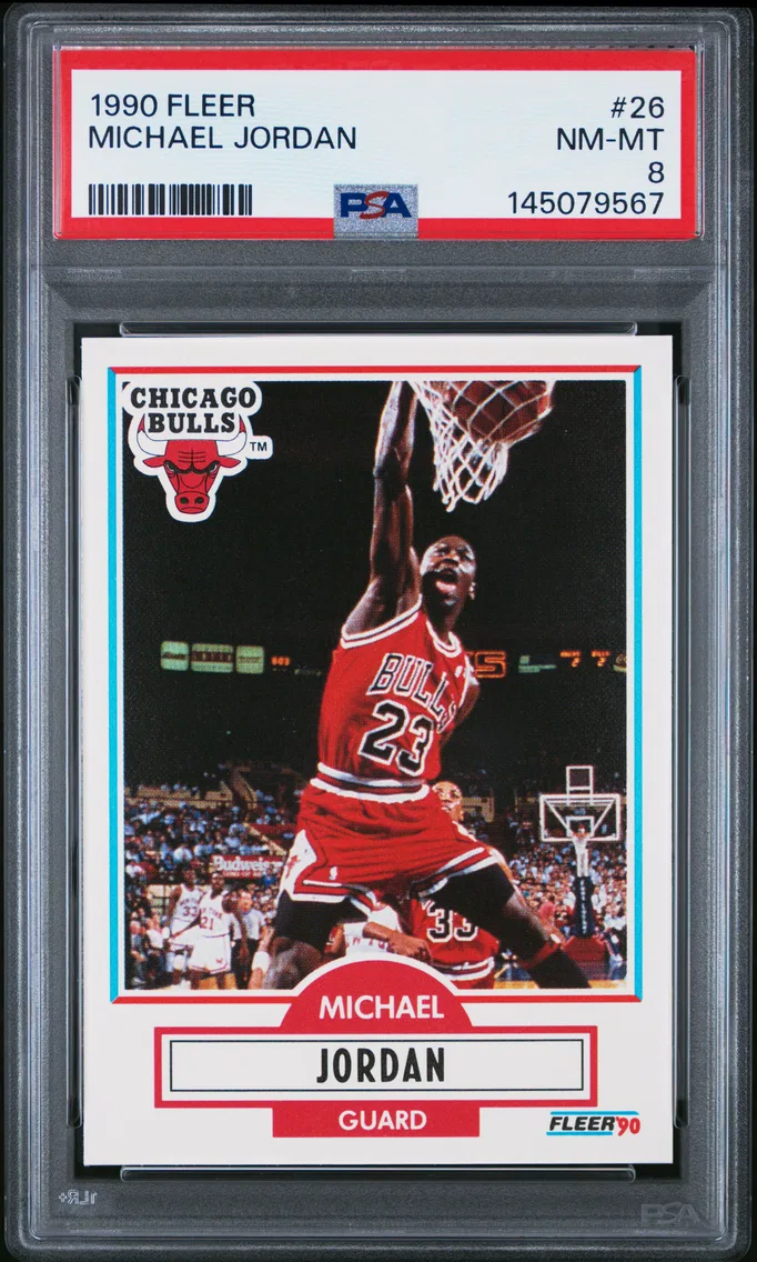 1990 #26 Michael Jordan PSA 8 Fleer