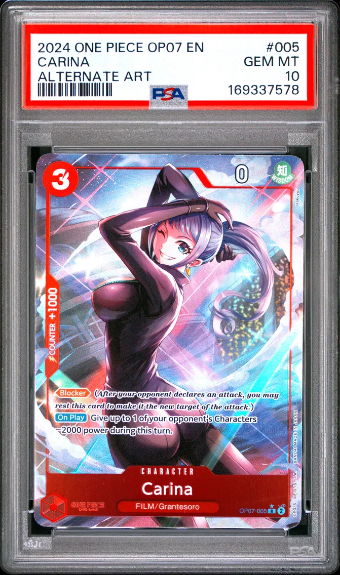 2024 #005 Carina PSA 10 One Piece OP07-500 Years in the Future