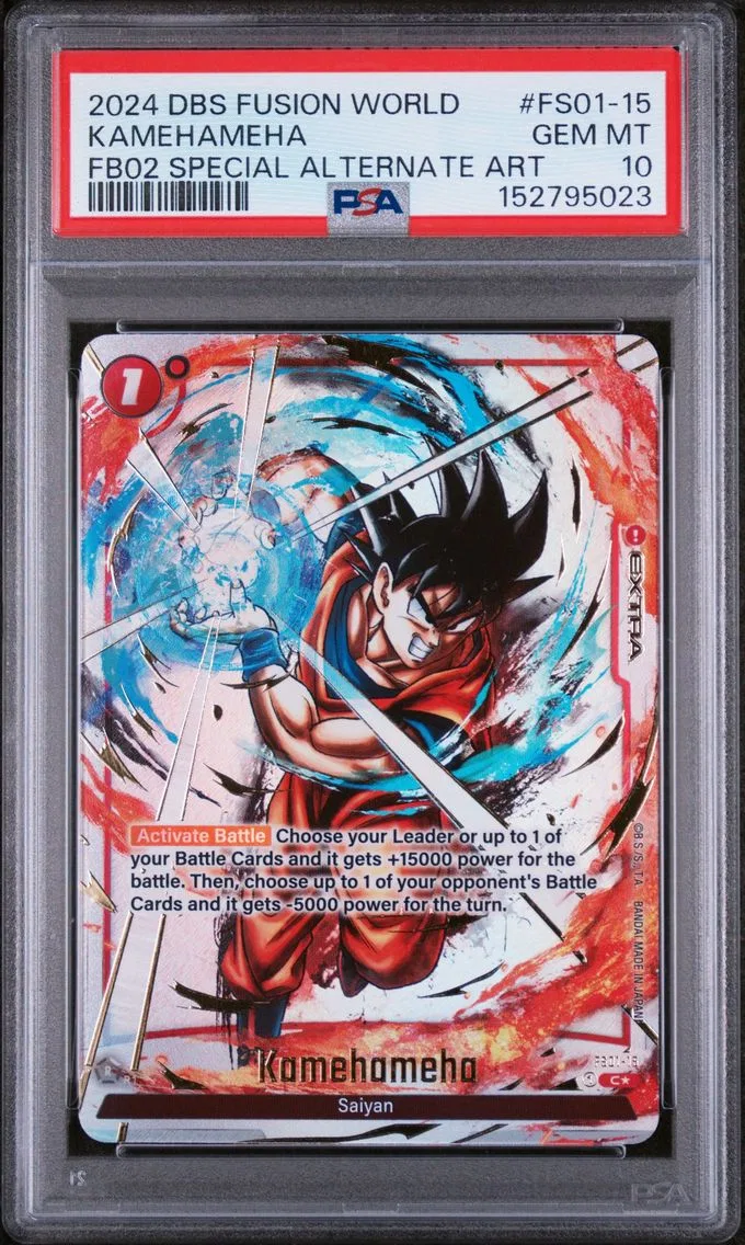 2024 #FS01-15 Kamehameha PSA 10 Dragon Ball Super Card Game Fusion World Blazing Aura