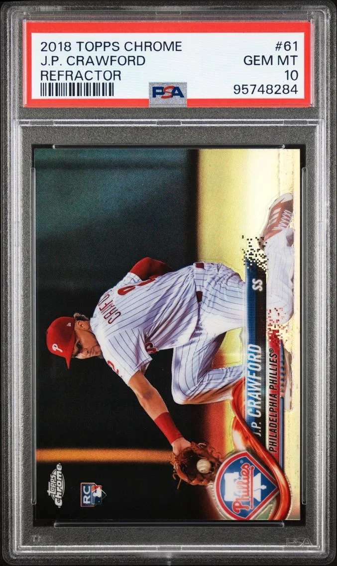 2018 #61 J.P. Crawford PSA 10 Topps Chrome