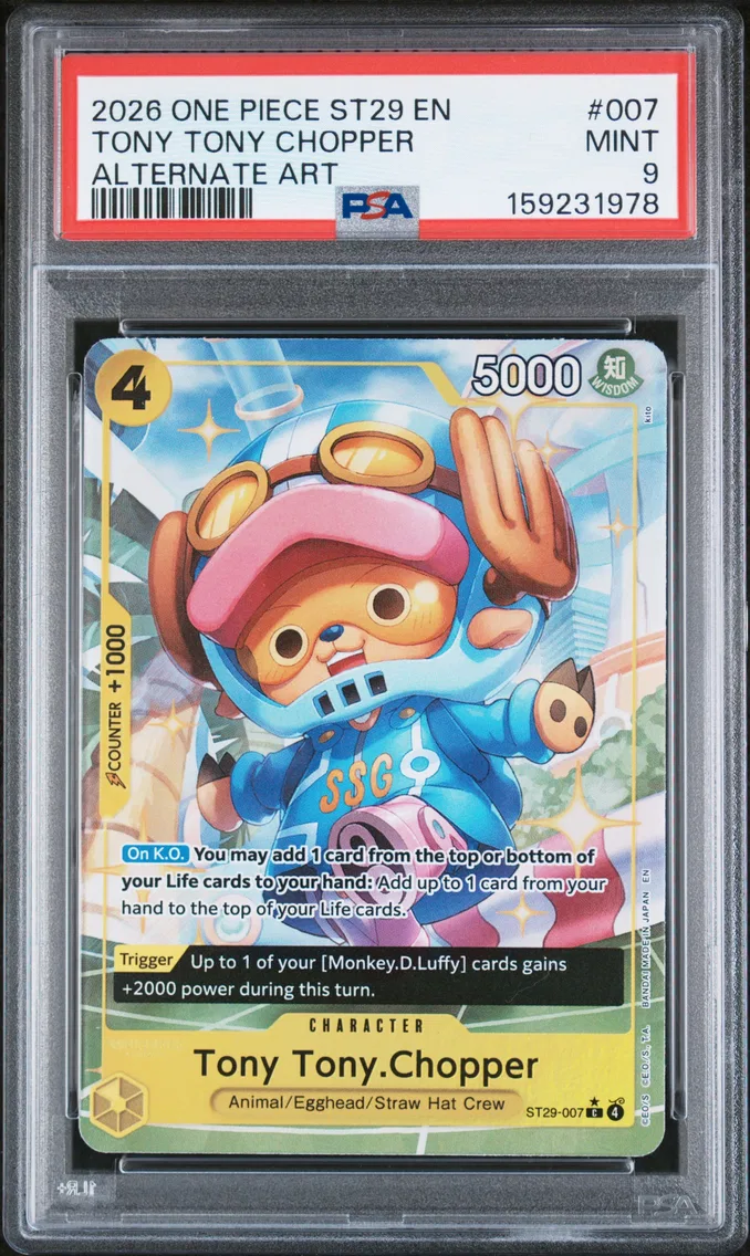 2026 #007 Tony Tony Chopper PSA 9 One Piece Starter Deck ST29-Egghead