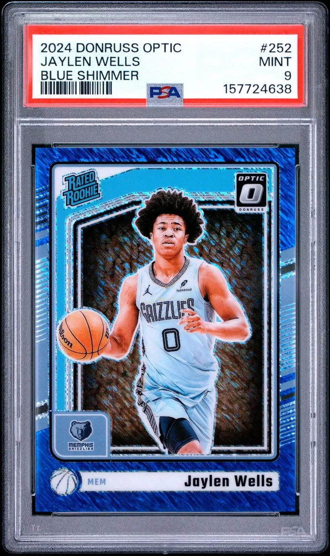 2024 #252 Jaylen Wells PSA 9 Panini Donruss Optic