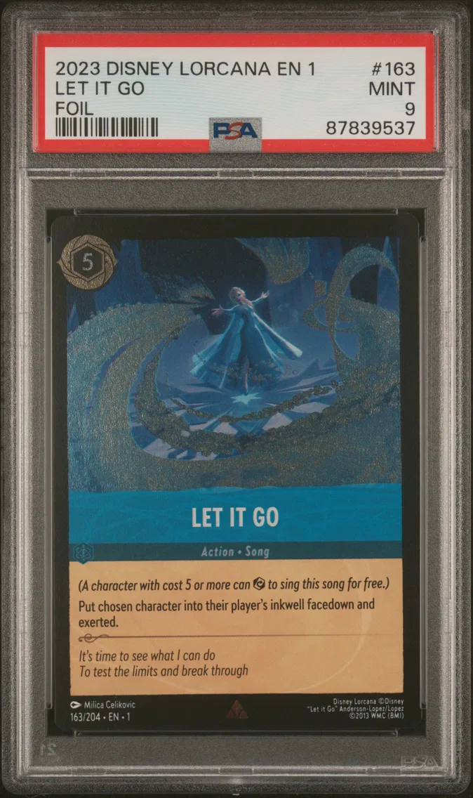 2023 #163 LET IT GO PSA 9 Disney Lorcana EN 1-the First Chapter