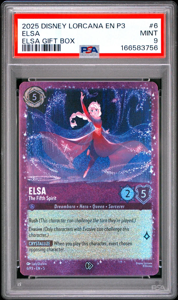 2025 #6 Elsa - the Fifth Spirit PSA 9 Disney Lorcana EN P3-Promo