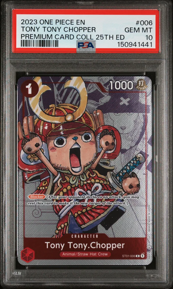 2023 #006 Tony Tony Chopper PSA 10 One Piece Premium Card Collection 25th Edition