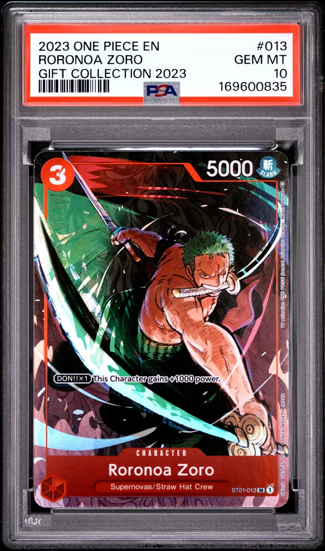 2023 #013 Roronoa Zoro PSA 10 One Piece Gift Collection 2023