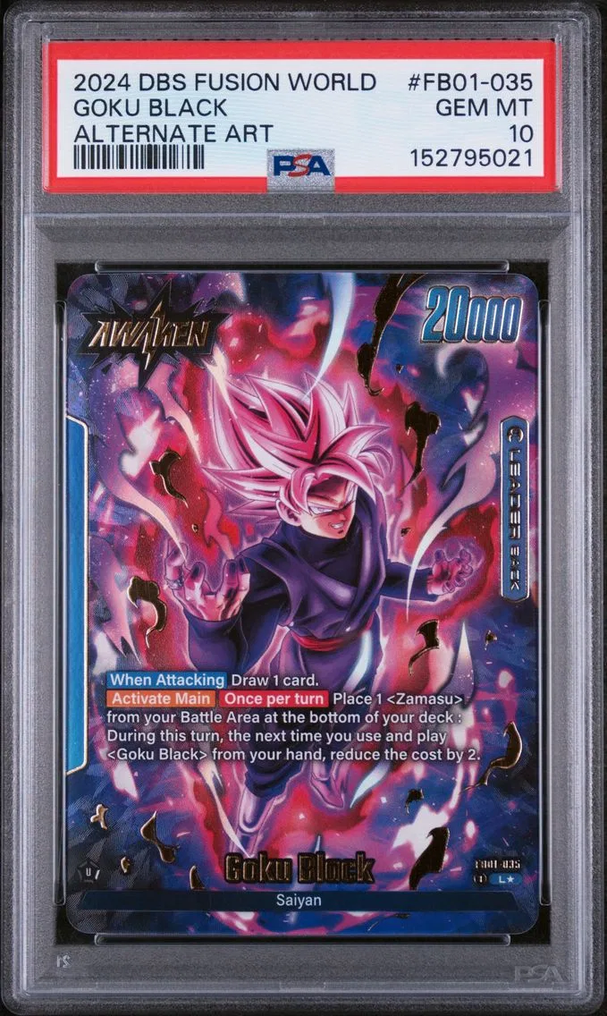 2024 #FB01-035 Goku Black PSA 10 Dragon Ball Super Card Game Fusion World Awakened Pulse
