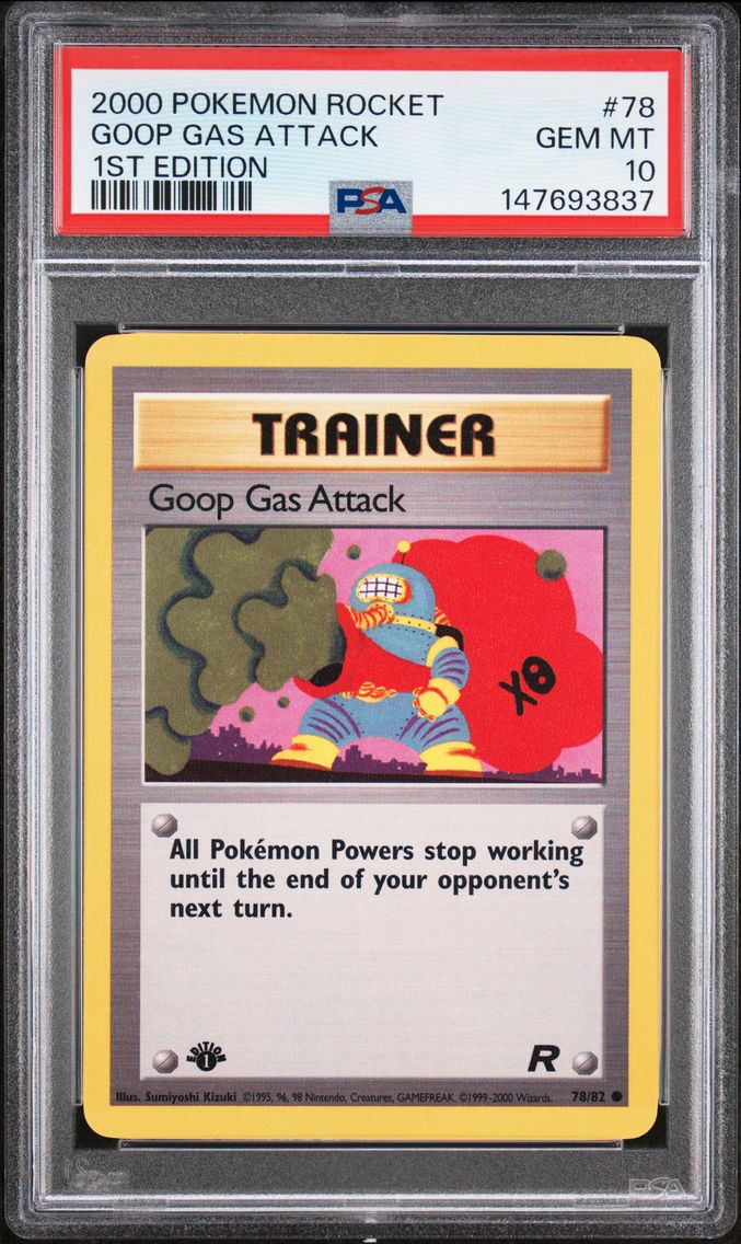 2000 #78 Goop Gas Attack 1st Edition PSA 10 Rocket