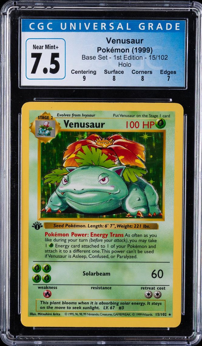 1999 #15 Venusaur-Holo 1st Editi