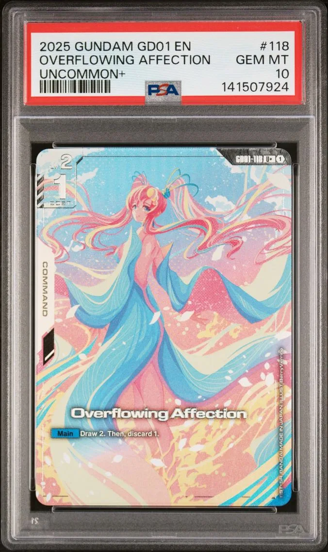 2025 #118 Overflowing Affection PSA 10 Gundam Newtype Rising