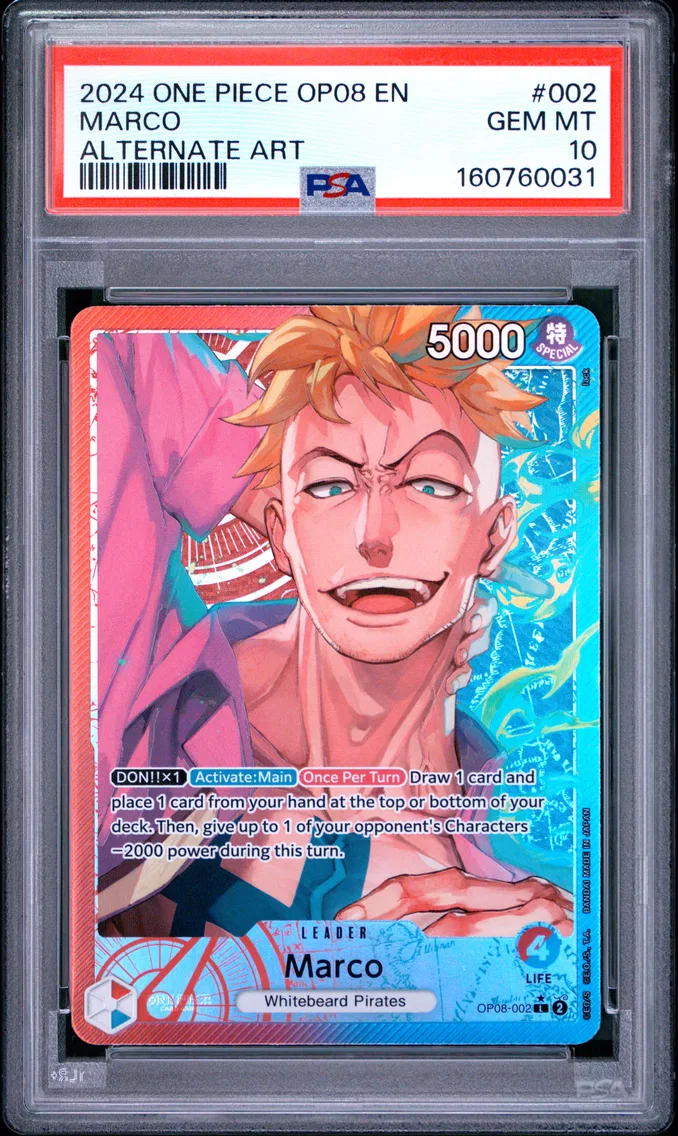 2024 #002 Marco PSA 10 One Piece OP08-Two Legends