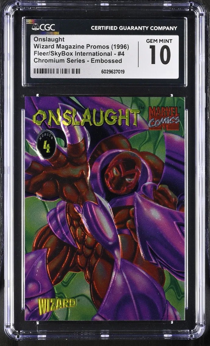 1996 #4 Onslaught CGC 10 Wizard Magazine Promos - 1992-1996 - English