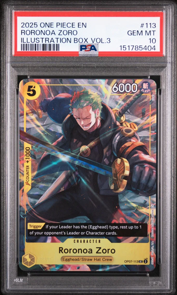 2025 #113 Roronoa Zoro PSA 10 One Piece Promos