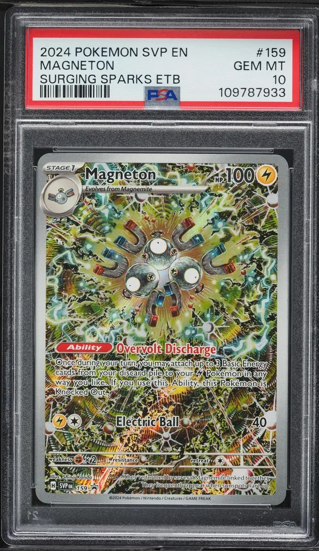 2024 #159 Magneton PSA 10 Svp EN-SV Black Star Promo Pokemon