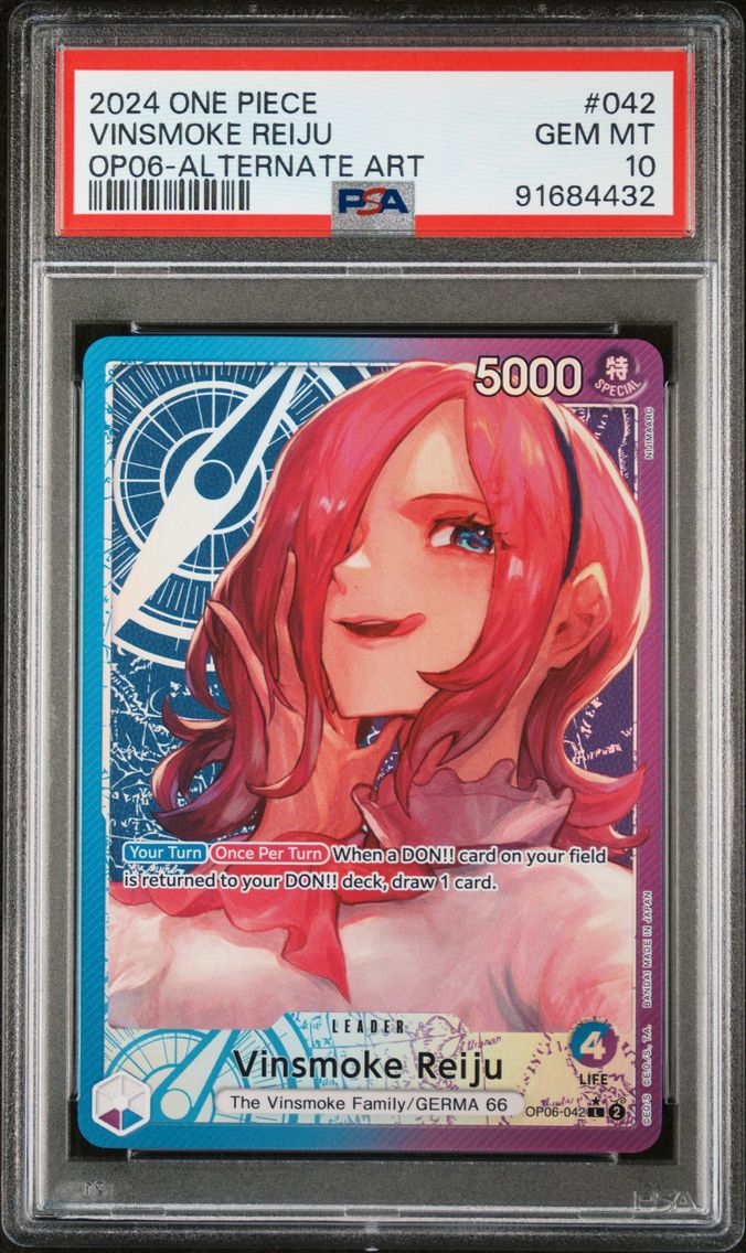 2024 #042 Vinsmoke Reiju PSA 10 One Piece OP06-Wings of the Captain