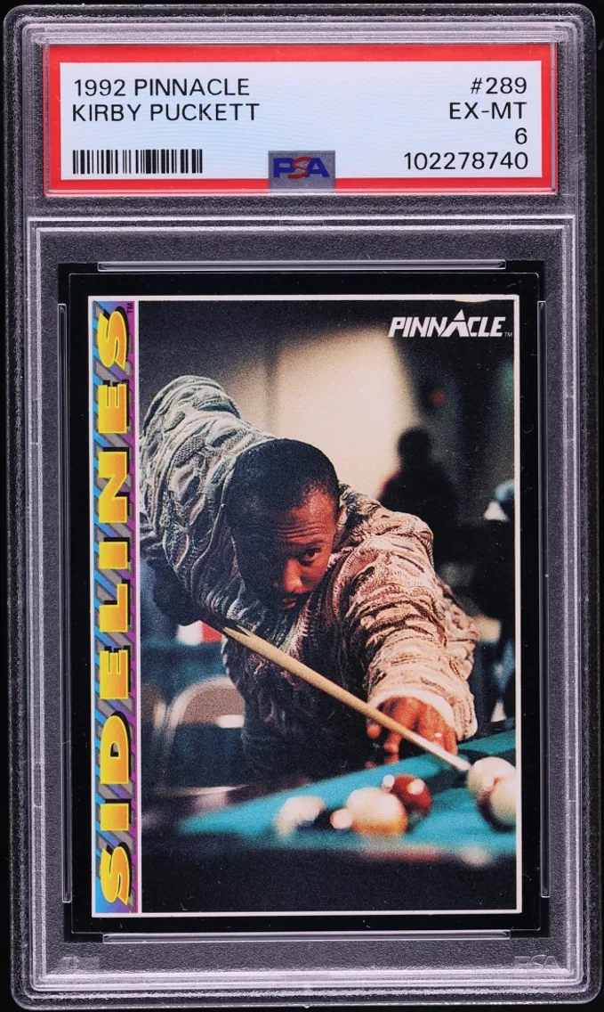 1992 #289 Kirby Puckett PSA 6 Pinnacle