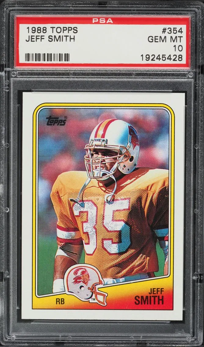 1988 TOPPS FOOTBALL JEFF SMITH #354 PSA 10 GEM MINT
