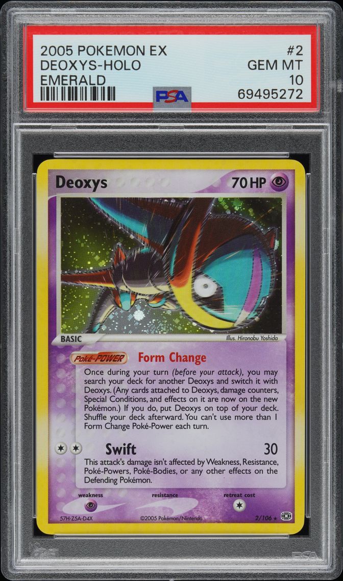 2005 #2 Deoxys-Holo PSA 10 EX Em