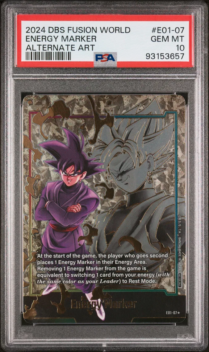 2024 #E01-07 Energy Marker PSA 10 Dragon Ball Super Card Game Fusion World Energy Marker Pack 01
