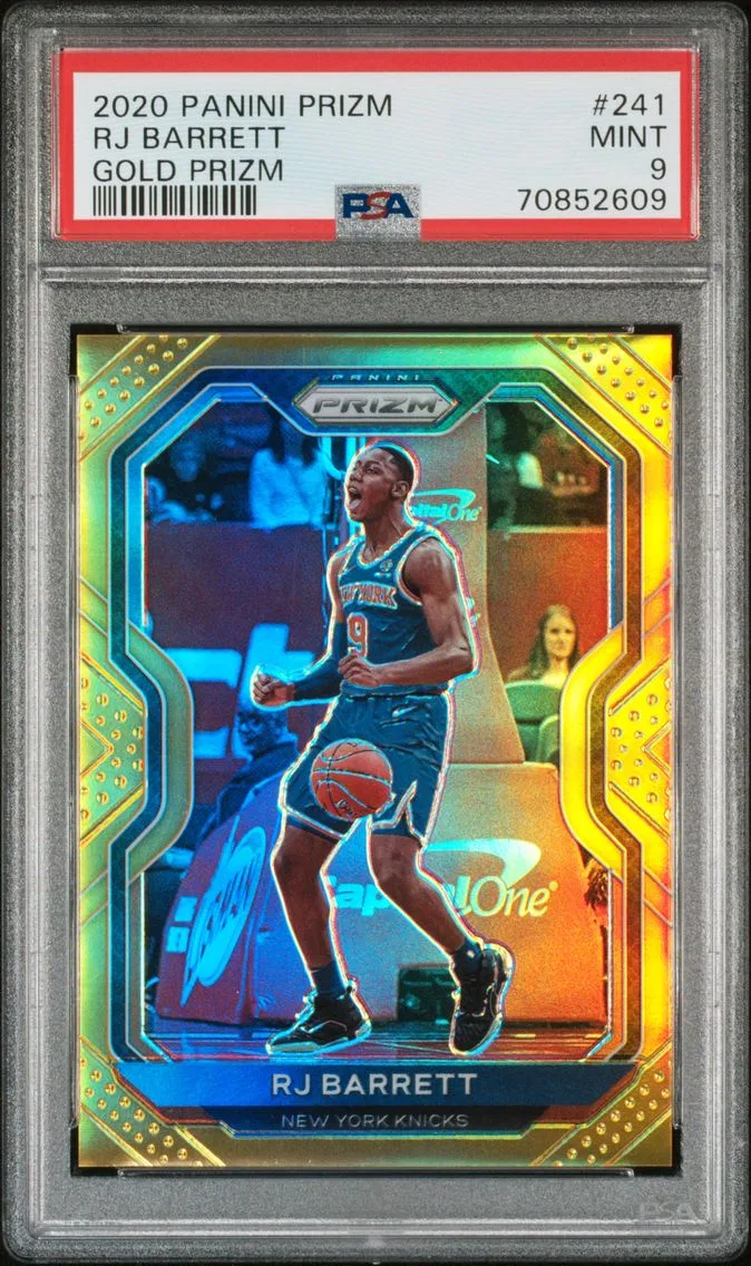 2020 #241 RJ Barrett PSA 9 Panini Prizm