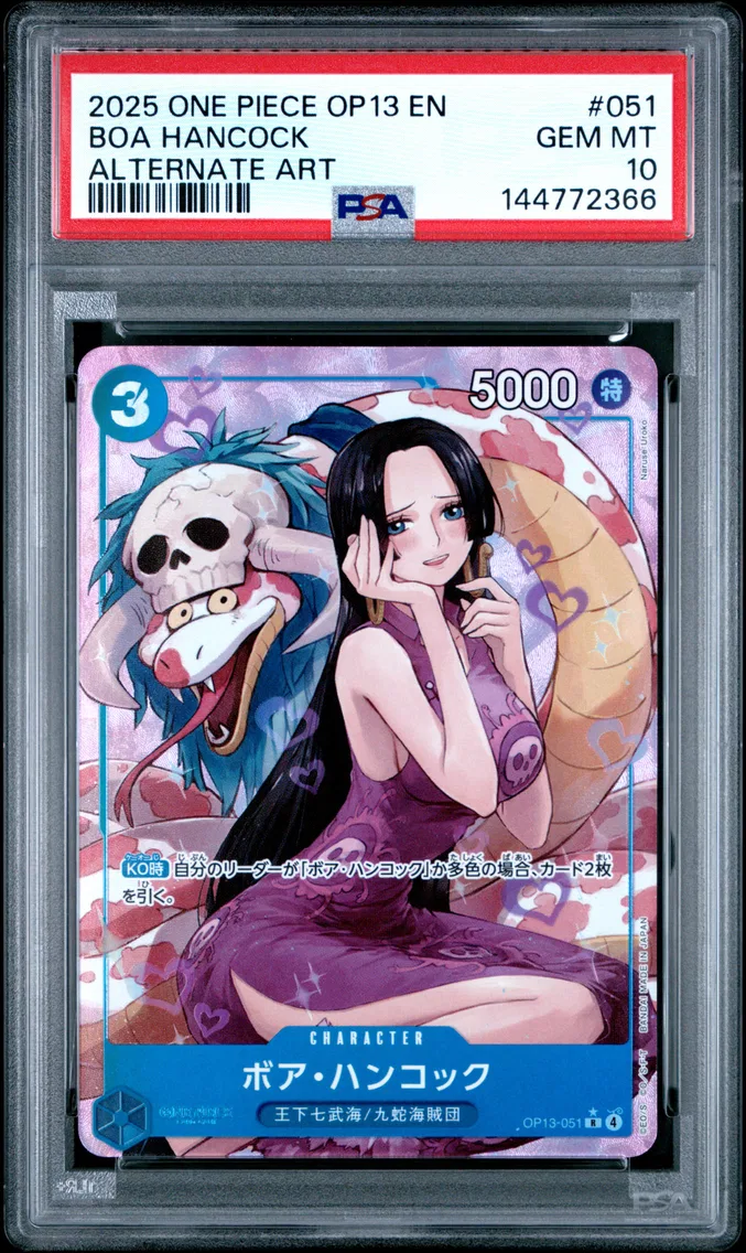 2025 #051 Boa Hancock PSA 10 One Piece OP13-Carrying on His Will