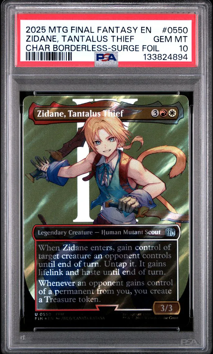 2025 #0550 Zidane, Tantalus Thief PSA 10 Final Fantasy Magic The Gathering