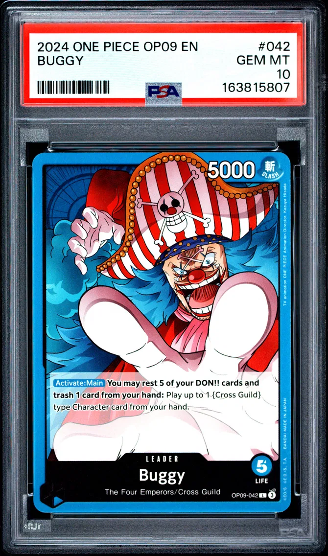 2024 #042 Buggy PSA 10 One Piece OP09-Emperors in the New World