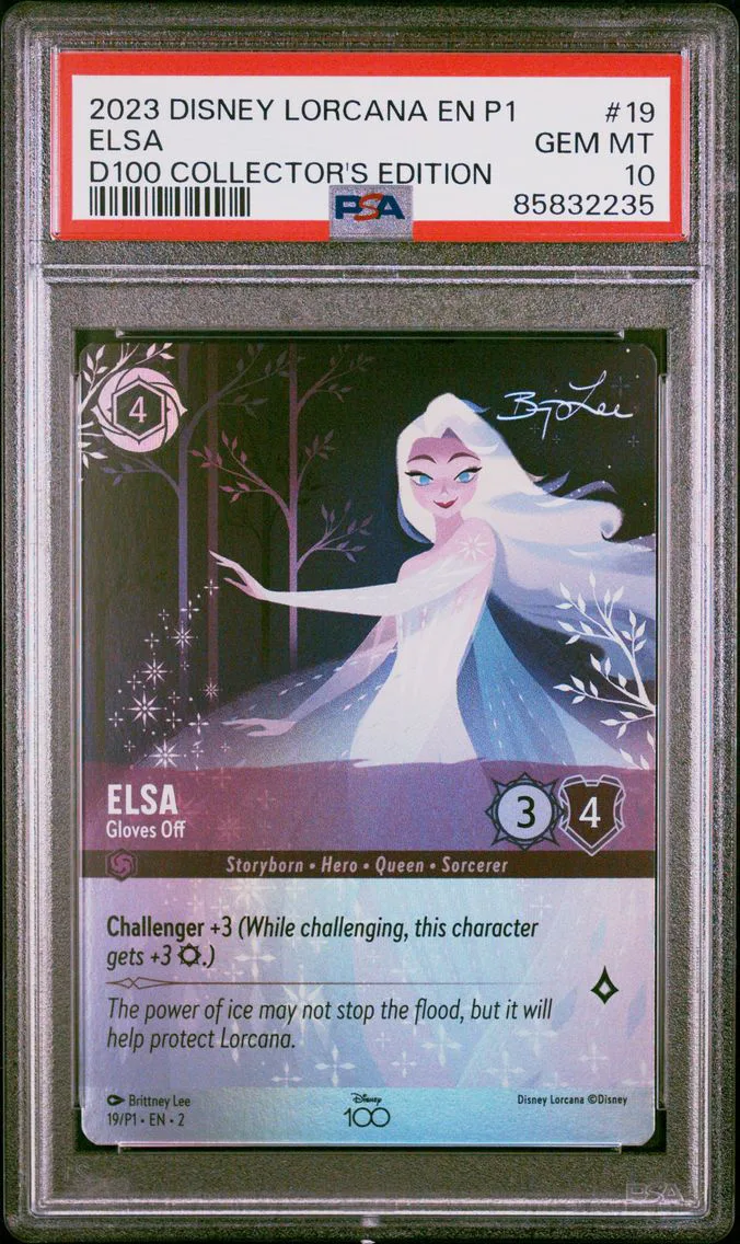 2023 #19 Elsa - Gloves Off PSA 10 Disney Lorcana EN P1-Promo
