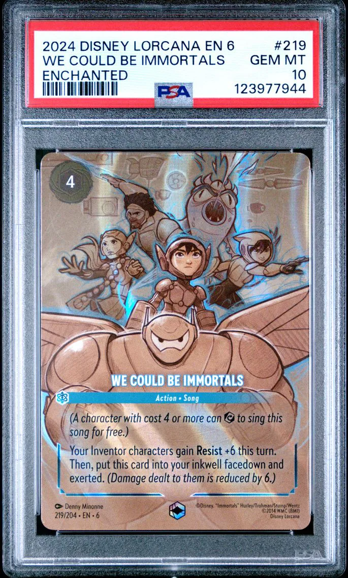 2024 #219 We Could Be Immortals PSA 10 Disney Lorcana EN 6-Azurite Sea