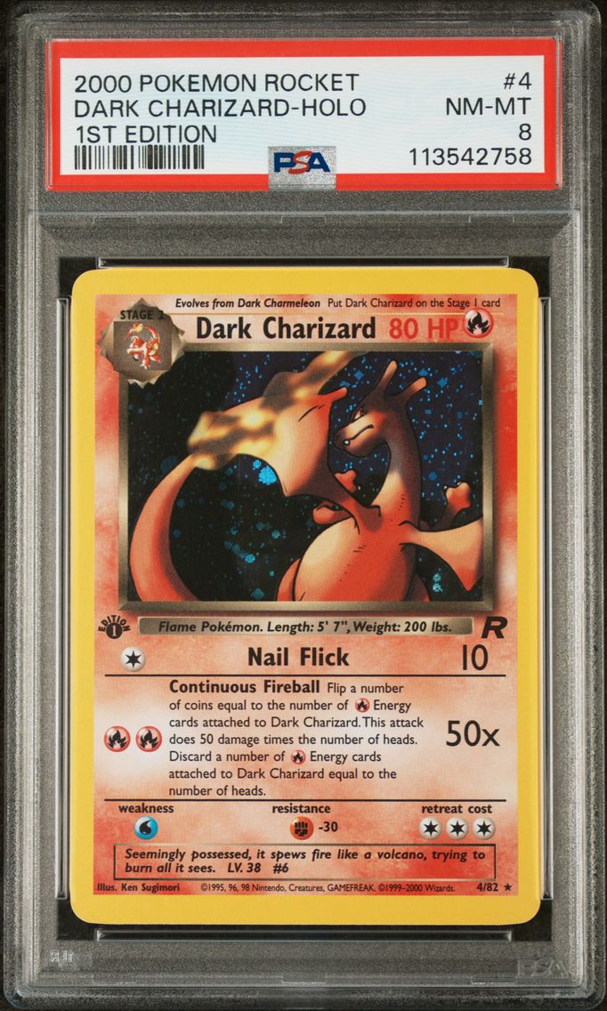 2000 #4 Dark Charizard-Holo 1st