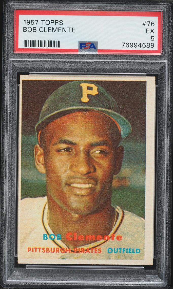 1957 #76 Bob Clemente PSA 5 Topp