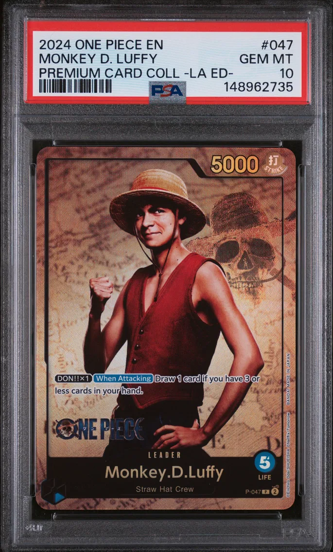 2024 #047 Monkey D. Luffy PSA 10 One Piece Premium Card Collection -Live Action Edition-