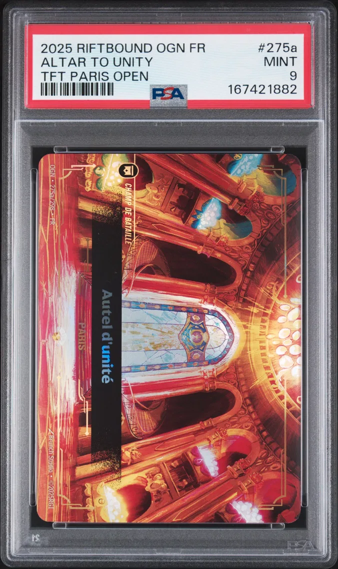 2025 #275a Altar to Unity PSA 9 Riftbound: League of Legends French Ogn-Origins