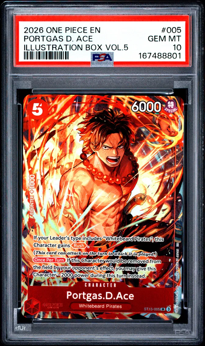 2026 #005 Portgas D. Ace PSA 10 One Piece Promos