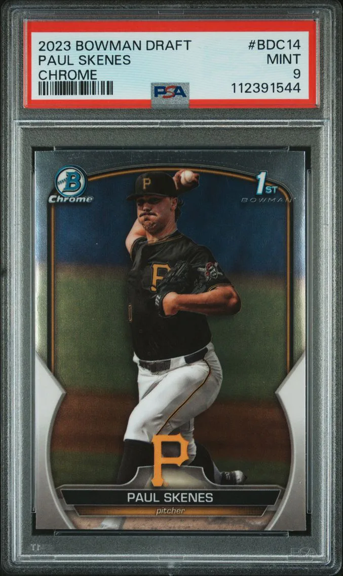 2023 #BDC14 Paul Skenes PSA 9 Bowman Draft