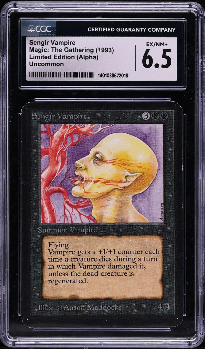 1993 Sengir Vampire Alpha CGC 6.5 Magic The Gathering MTG