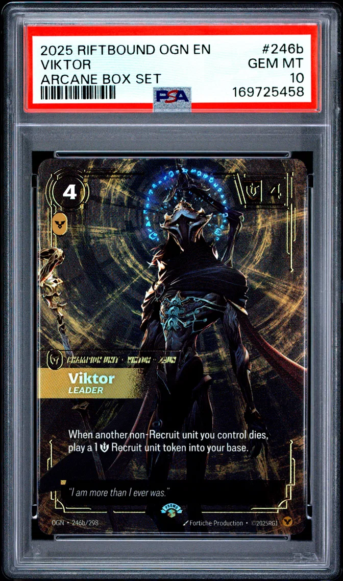2025 #246b Viktor - Leader PSA 10 Riftbound: League of Legends Ogn-Origins