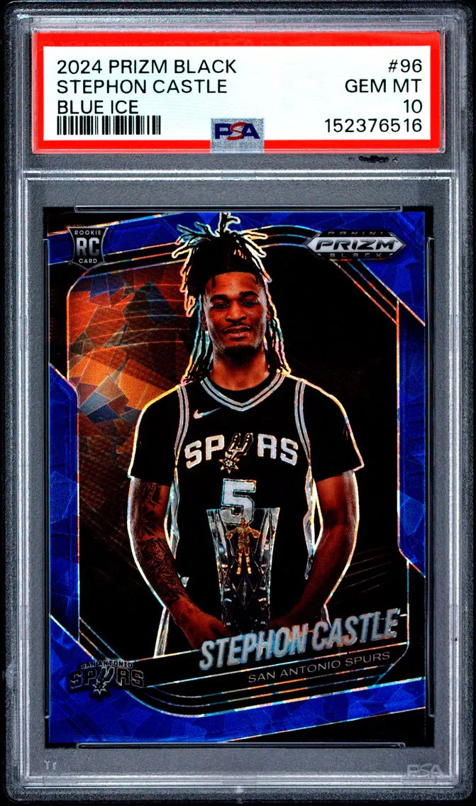 2024 #96 Stephon Castle PSA 10 Panini Prizm Black
