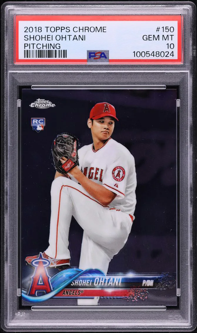 2018 Topps Chrome Shohei Ohtani ROOKIE #150 PSA 10 GEM MINT