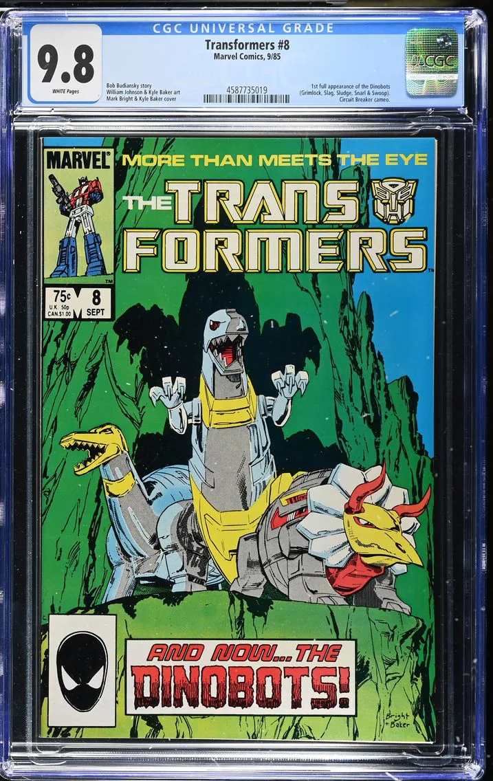 1985 Transformers #8 CGC 9.8 Marvel Comics