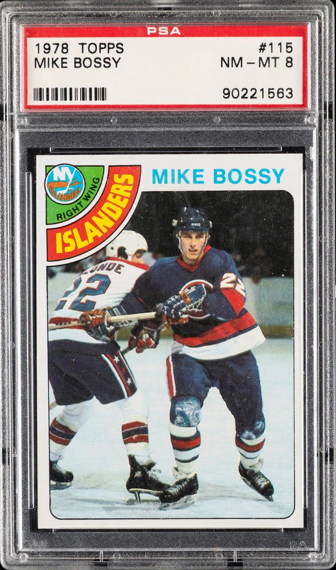 1978 #115 Mike Bossy PSA 8 Topps
