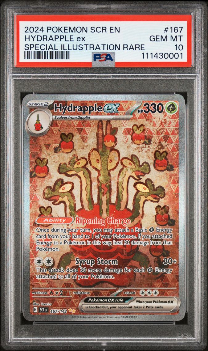 2024 #167 Hydrapple EX PSA 10 Scr EN-Stellar Crown Pokemon