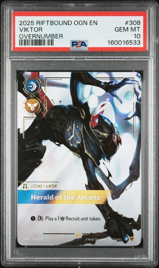 2025 #308 Viktor - Herald of the Arcane PSA 10 Riftbound: League of Legends Ogn-Origins