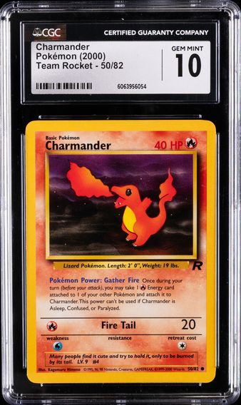 2000 #50 Charmander CGC 10 Rocket