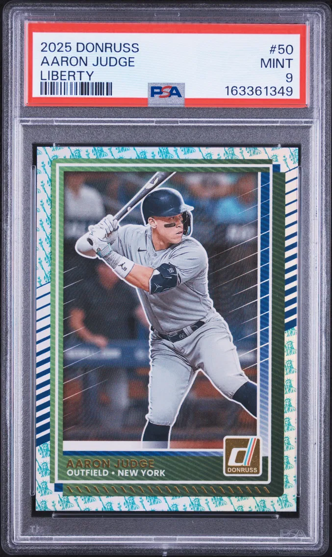2025 #50 Aaron Judge PSA 9 Panini Donruss