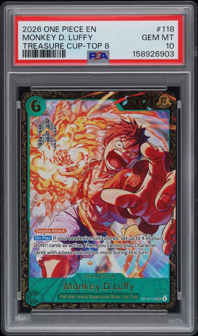2026 #118 Monkey D. Luffy PSA 10 One Piece Promos