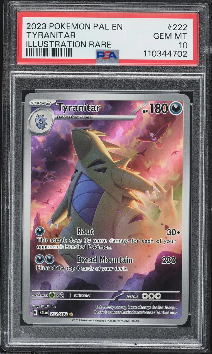 2023 #222 Tyranitar PSA 10 Pal EN-Paldea Evolved Pokemon